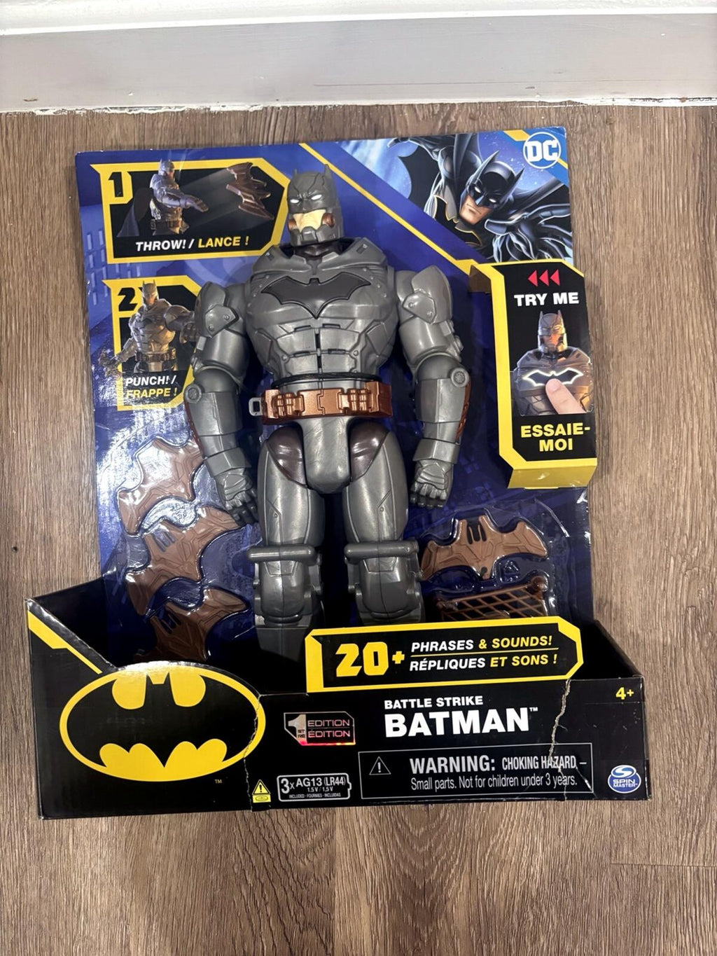 DC Battle Strike Batman 12 Inch Figure 1st Edition New In Box Box Wear