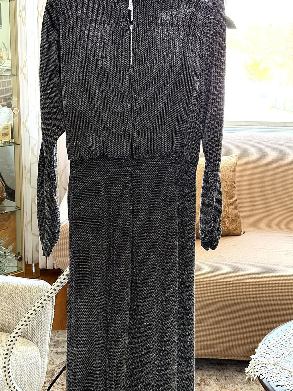 Lauren Ralph Lauren Formal Gown Size 14 Dark Navy Draped Dress Worn Once