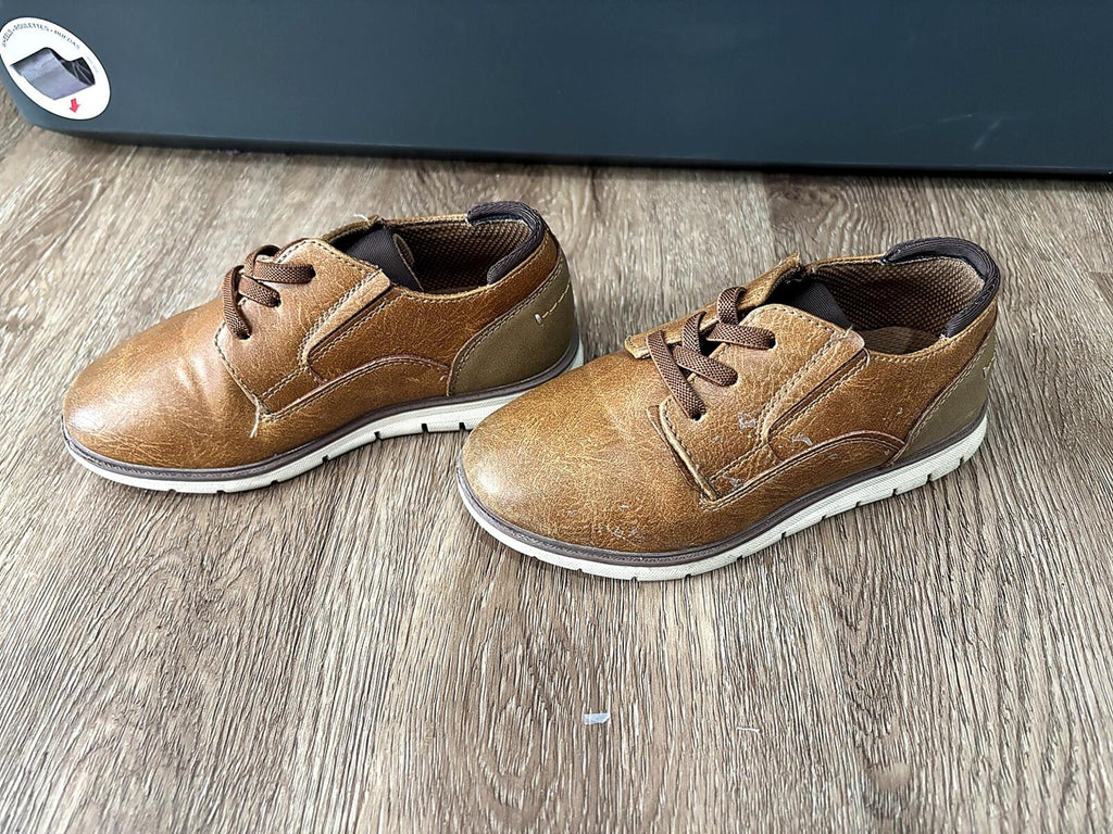 Boys Brown Dress Shoes Lace Up Formal Size 6
