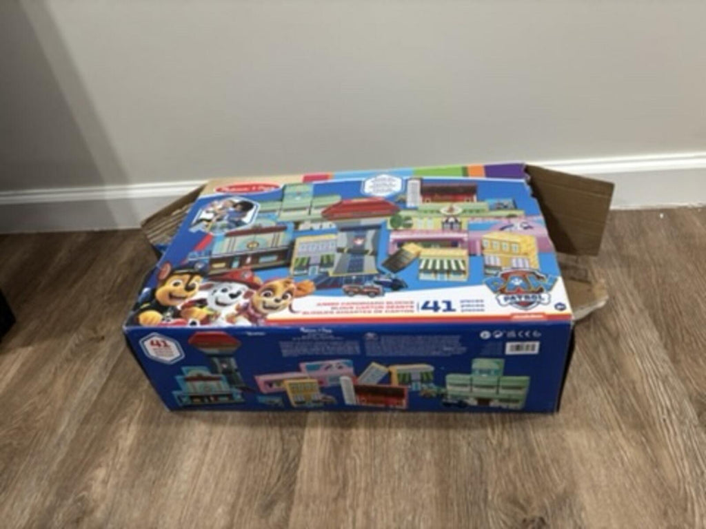 Melissa & Doug PAW Patrol Jumbo Cardboard Blocks 41 Pieces New but Damaged Box