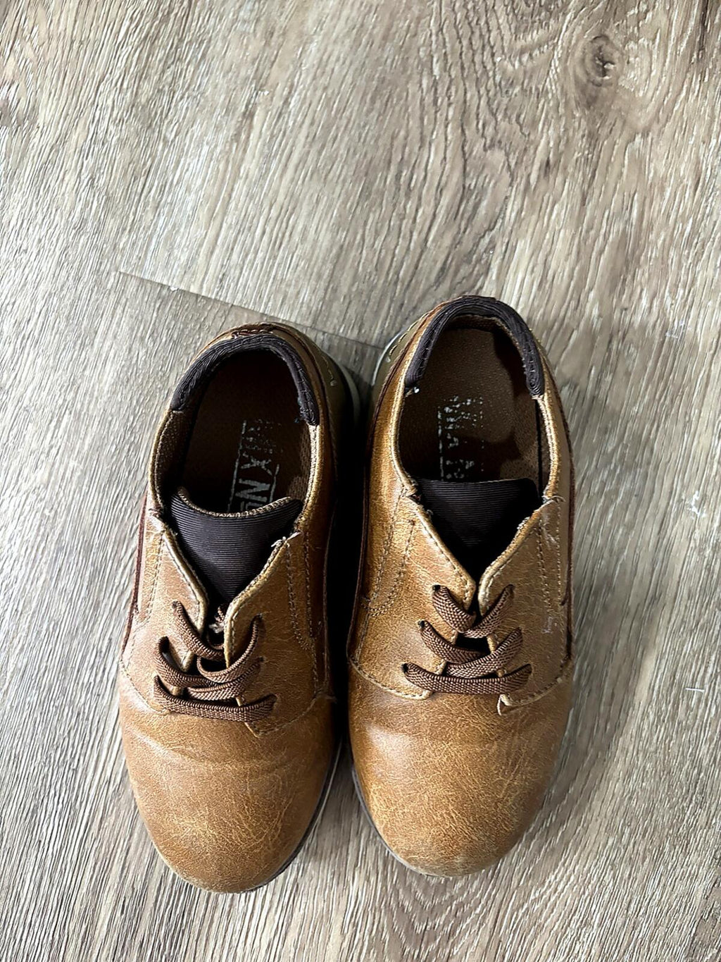 Boys Brown Dress Shoes Lace Up Formal Size 6