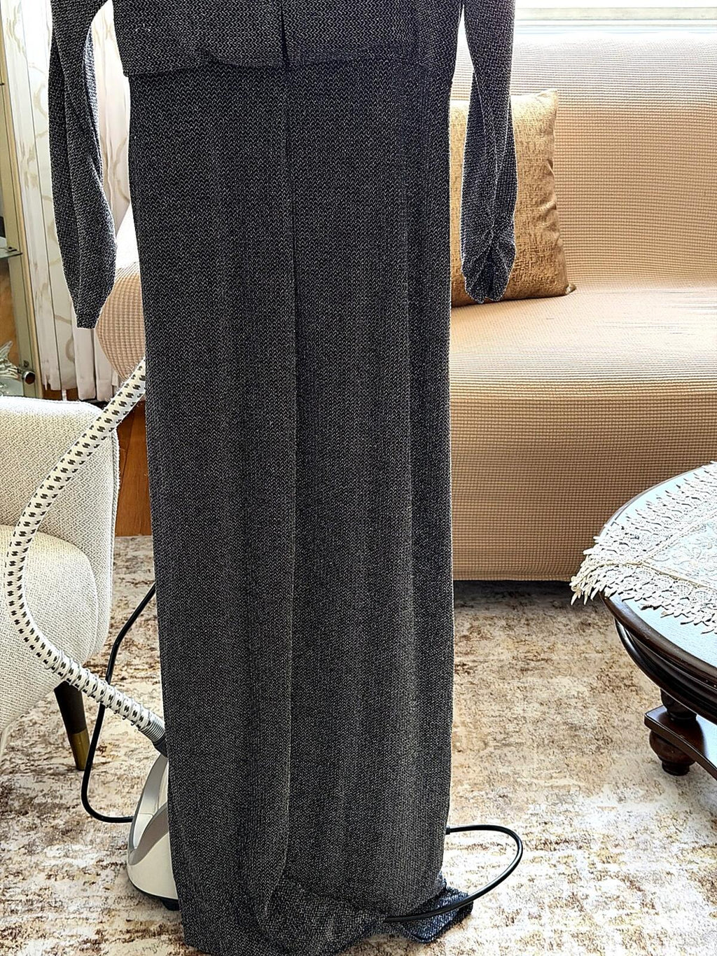 Lauren Ralph Lauren Formal Gown Size 14 Dark Navy Draped Dress Worn Once