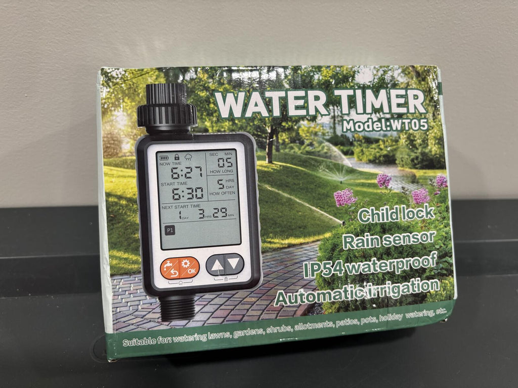 Water Timer Model WT05 with Rain Sensor and Child Lock - Automatic Irrigation