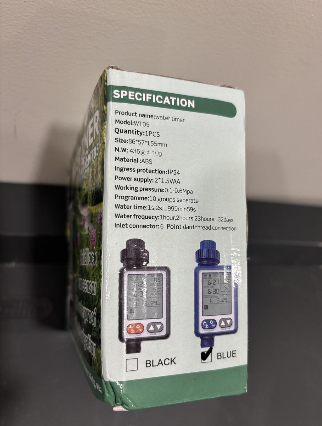 Water Timer Model WT05 with Rain Sensor and Child Lock - Automatic Irrigation