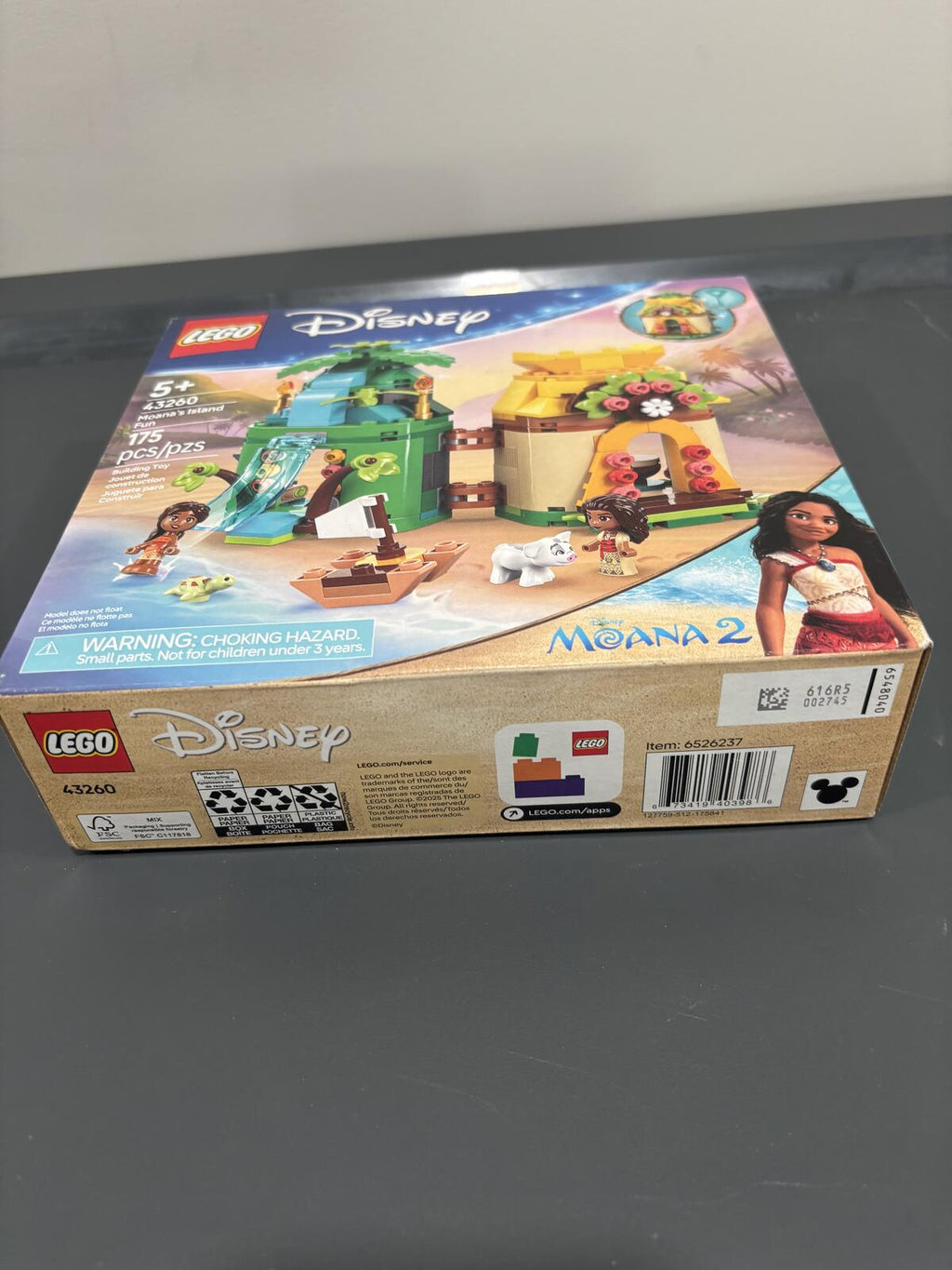 LEGO Disney Moana's Island Fun 43260 Building Set 175 pcs New in Box
