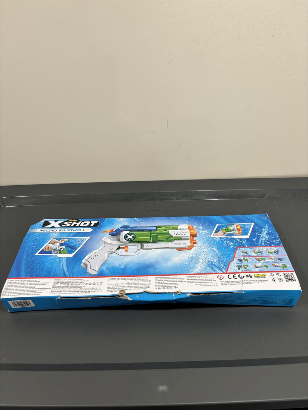 X-Shot Micro Fast-Fill Water Blaster Toy Gun 26 ft Range