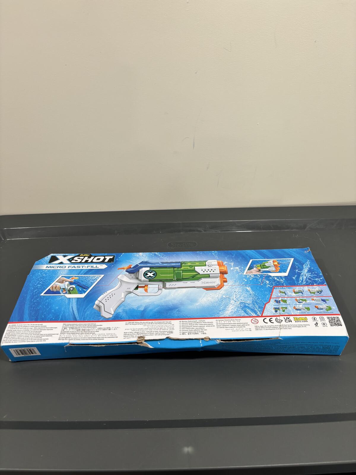 X-Shot Micro Fast-Fill Water Blaster Toy Gun 26 ft Range