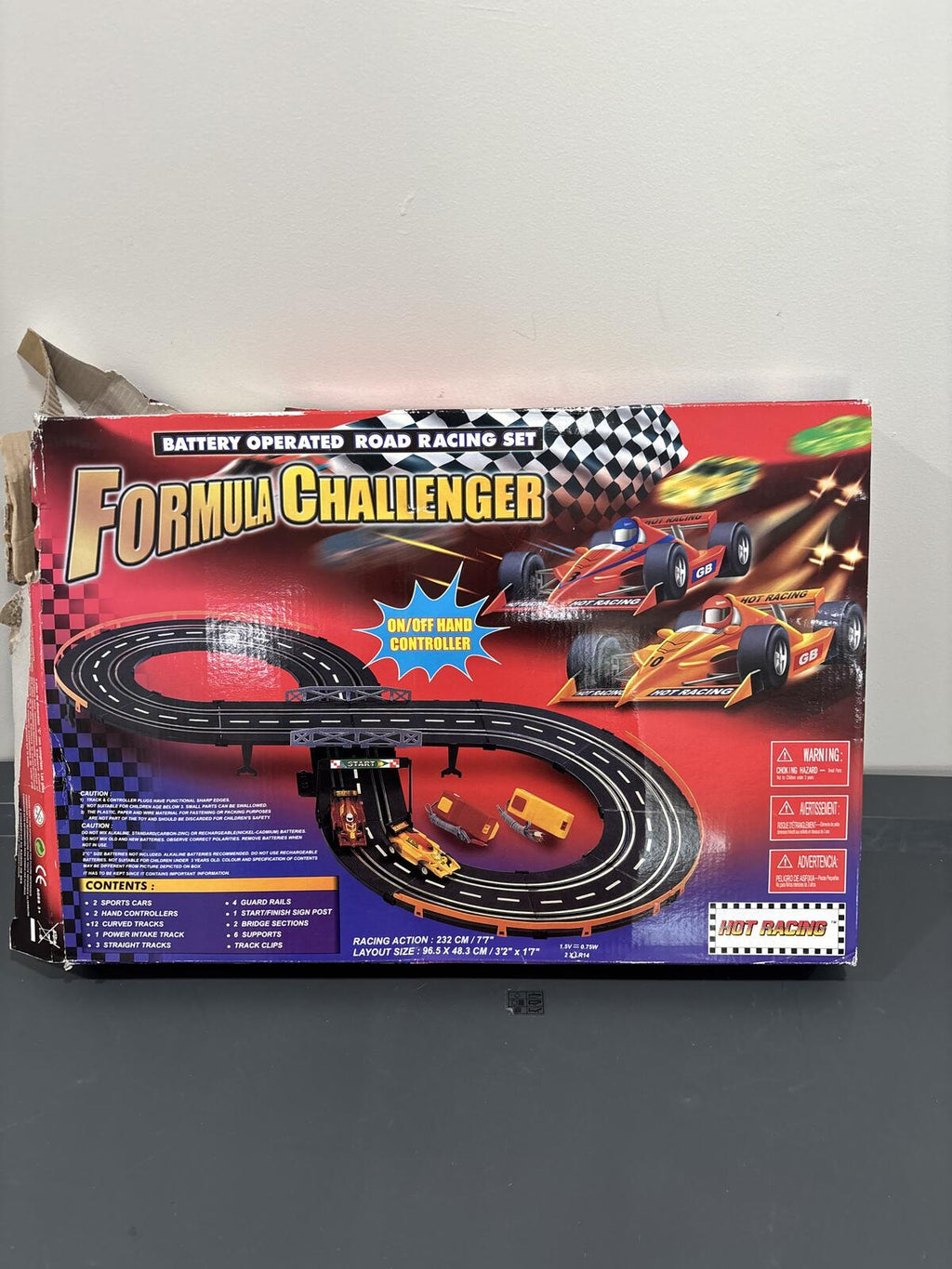 Formula Challenger Battery Operated Road Racing Set