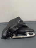 Black Figure Ice Skates Size 9 US / 42 EUR with Steel Blades