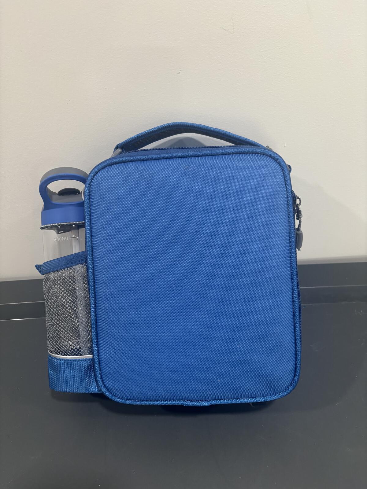 Arctic Zone Pro Blue Expandable Insulated Lunch Bag with Water Bottle
