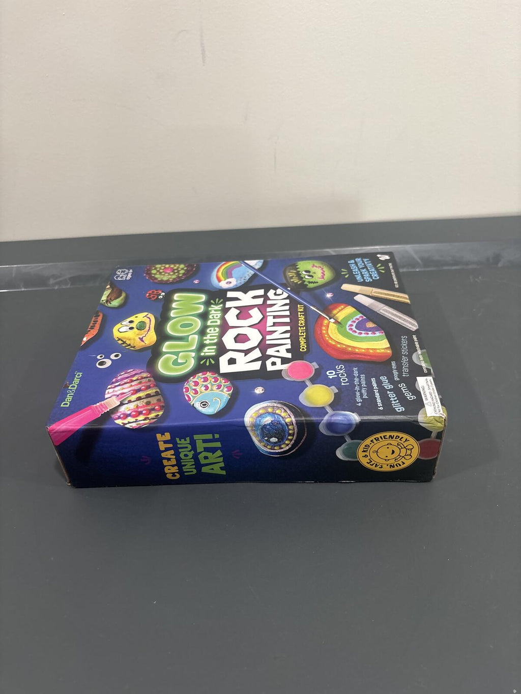 Glow in the Dark Rock Painting Complete Craft Kit