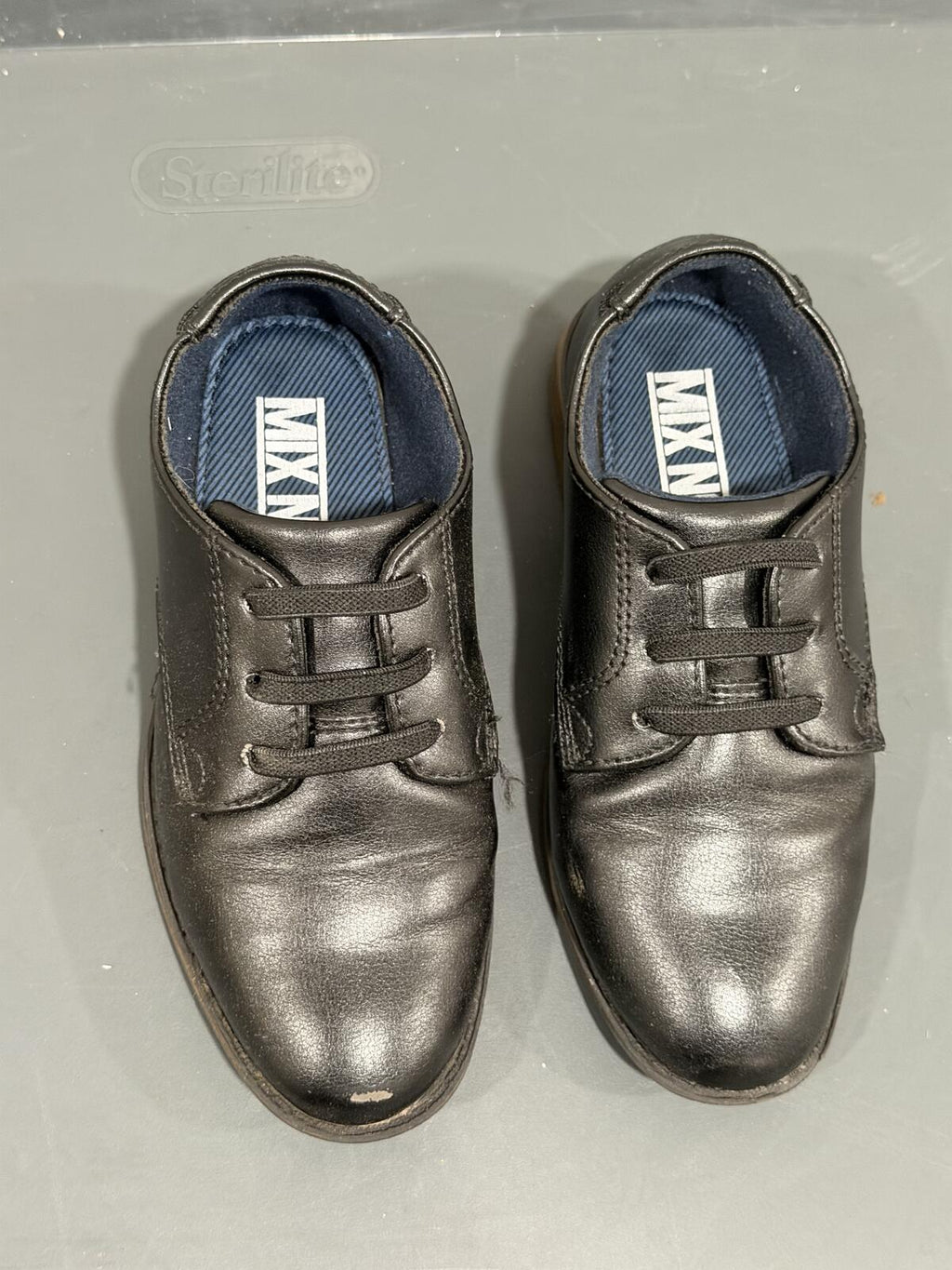 Mix No. 6 Black Lace-Up Derby Oxfords Dress Shoes