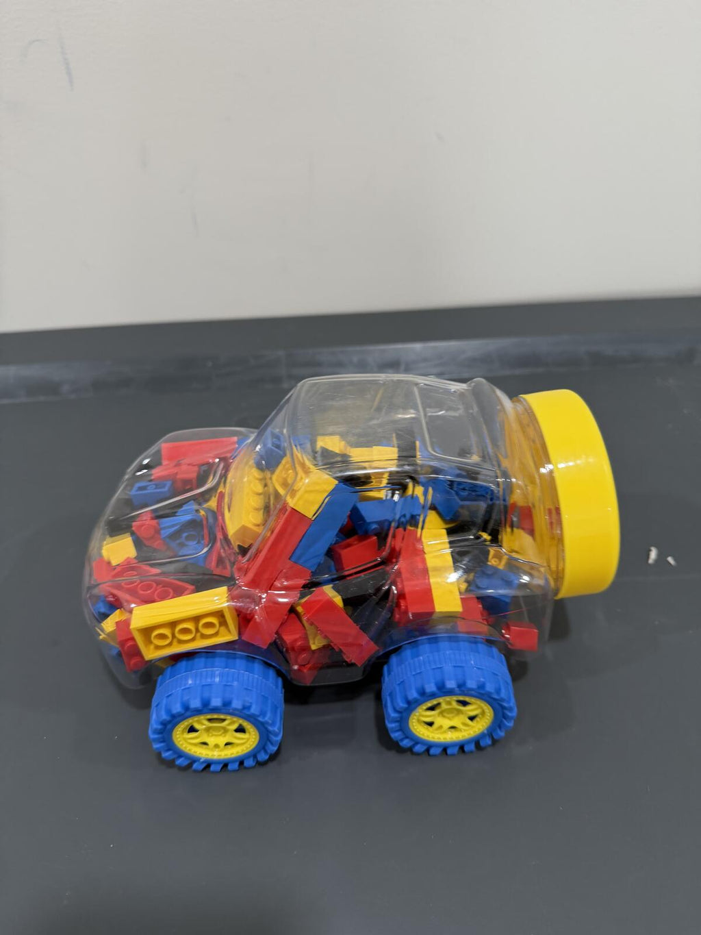Best-Lock 125 Piece Building Blocks Rolling Car Storage Container New