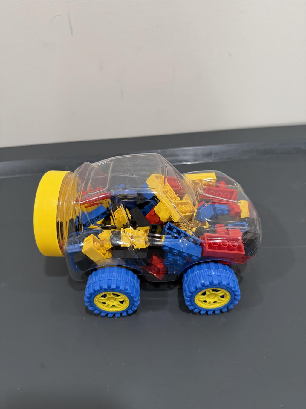 Best-Lock 125 Piece Building Blocks Rolling Car Storage Container New