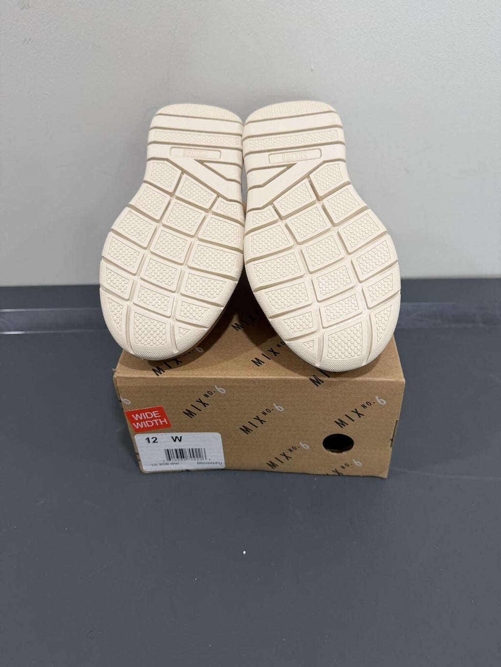 Mix No. 6 Lil Bob Wide Width Oxford Kids Brown Dress Shoes 12W New Box