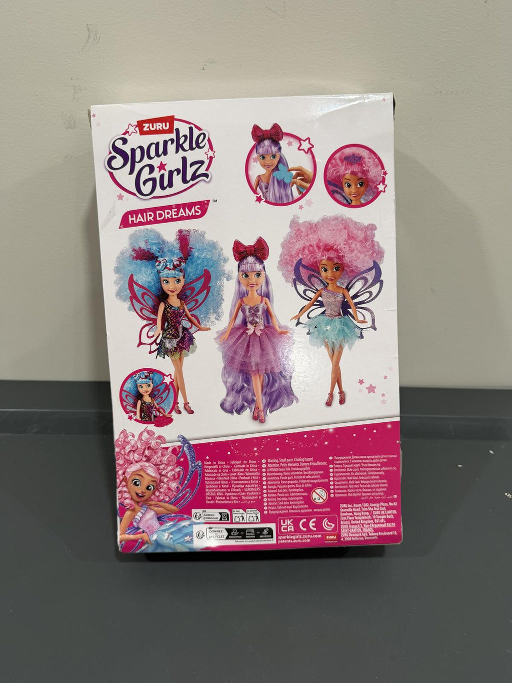 ZURU Sparkle Girlz Hair Dreams Doll with 5 Surprises, Pink Fairy Boxed