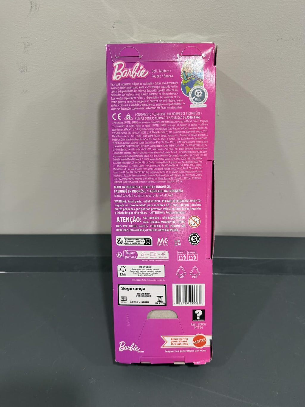 Barbie Pink Hair Fashion Doll in Pink Dress New in Box