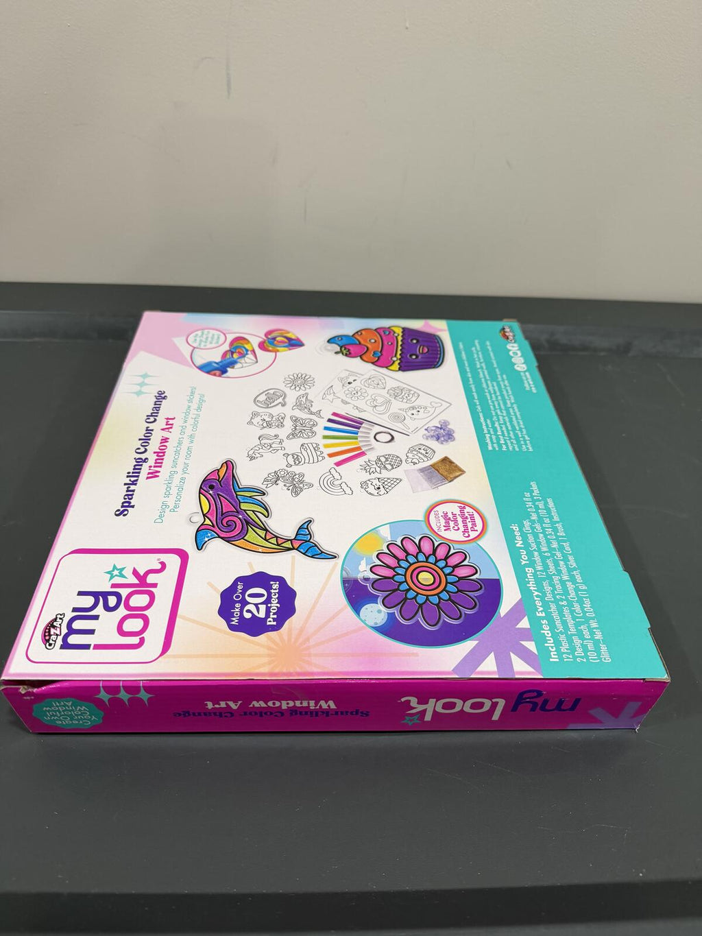 My Look Sparkling Color Change Window Art Craft Kit with 20 Projects