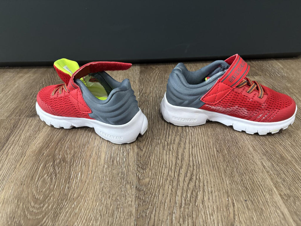 Skechers Toddler Sneakers Size 9T - Red and Gray